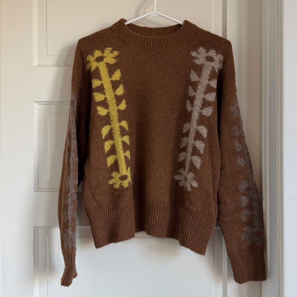 Degen Flower Power Sweater, S/M -NEW - Picture 3 of 8